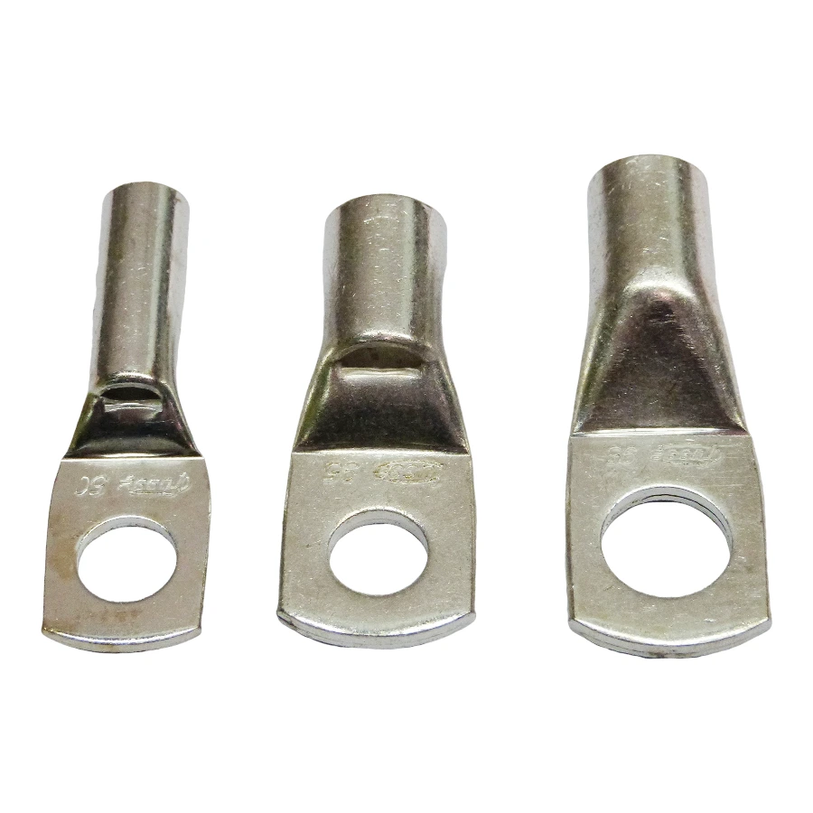 Terminales de Cobre estañado (caño aplastado)